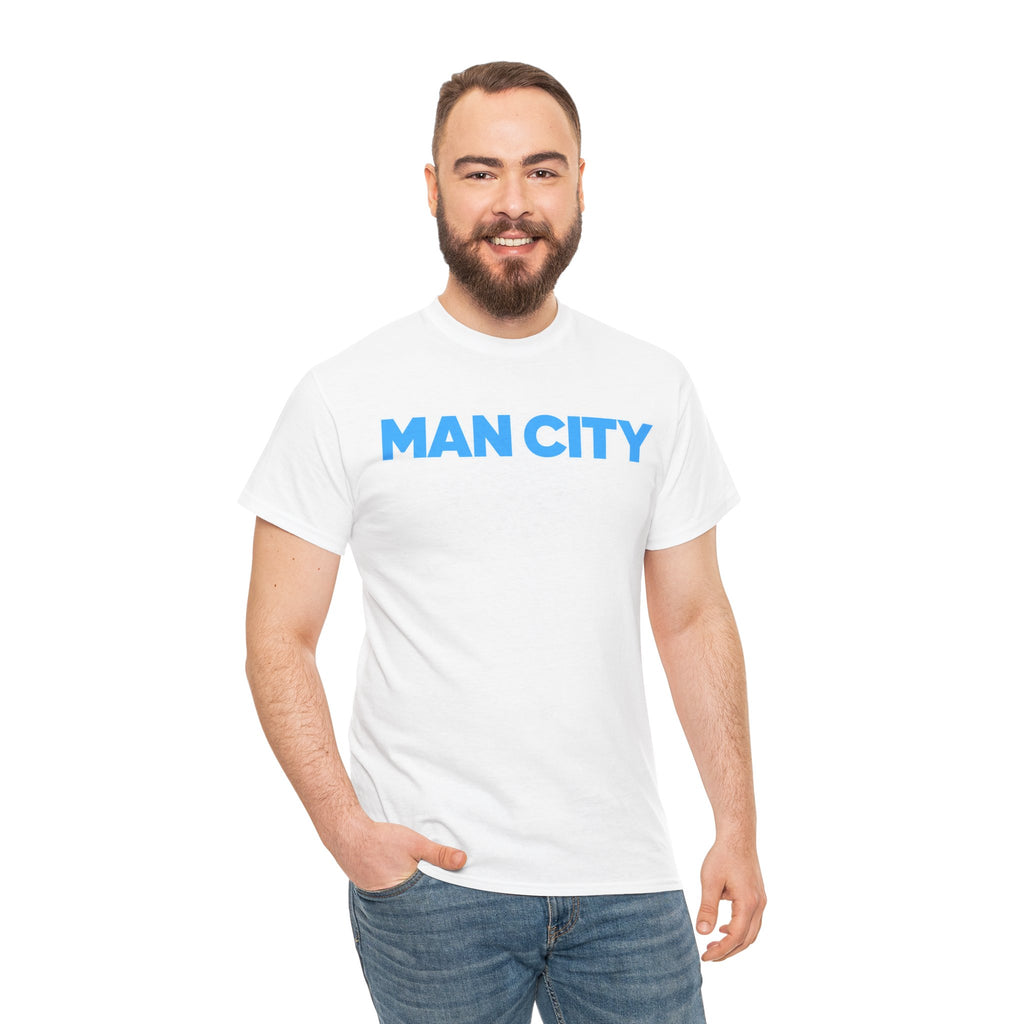 Man City Cotton T‑Shirt — Minimal Football Fan Tee