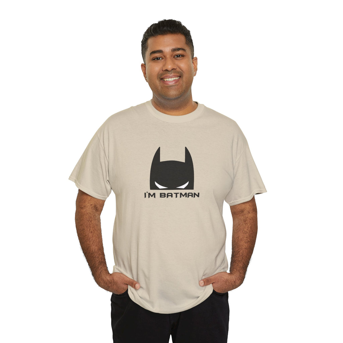 I'm Batman Graphic Tee — Funny Superhero Mask T-Shirt