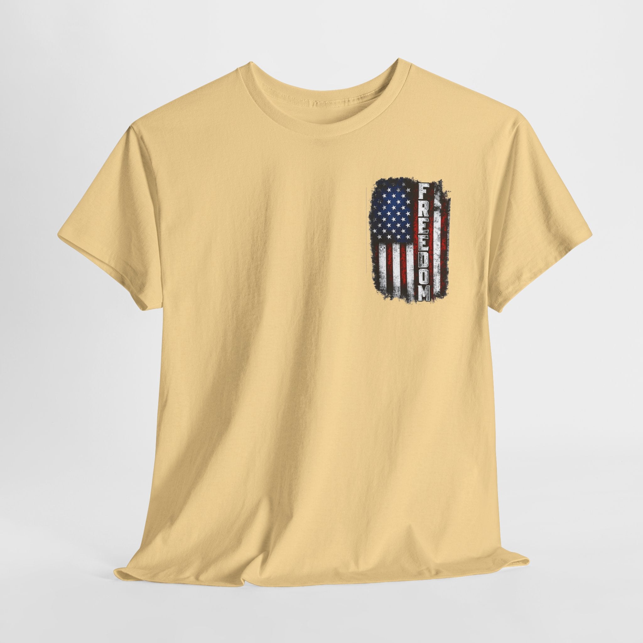 Freedom American Flag T-Shirt — Distressed USA Patriotic Tee