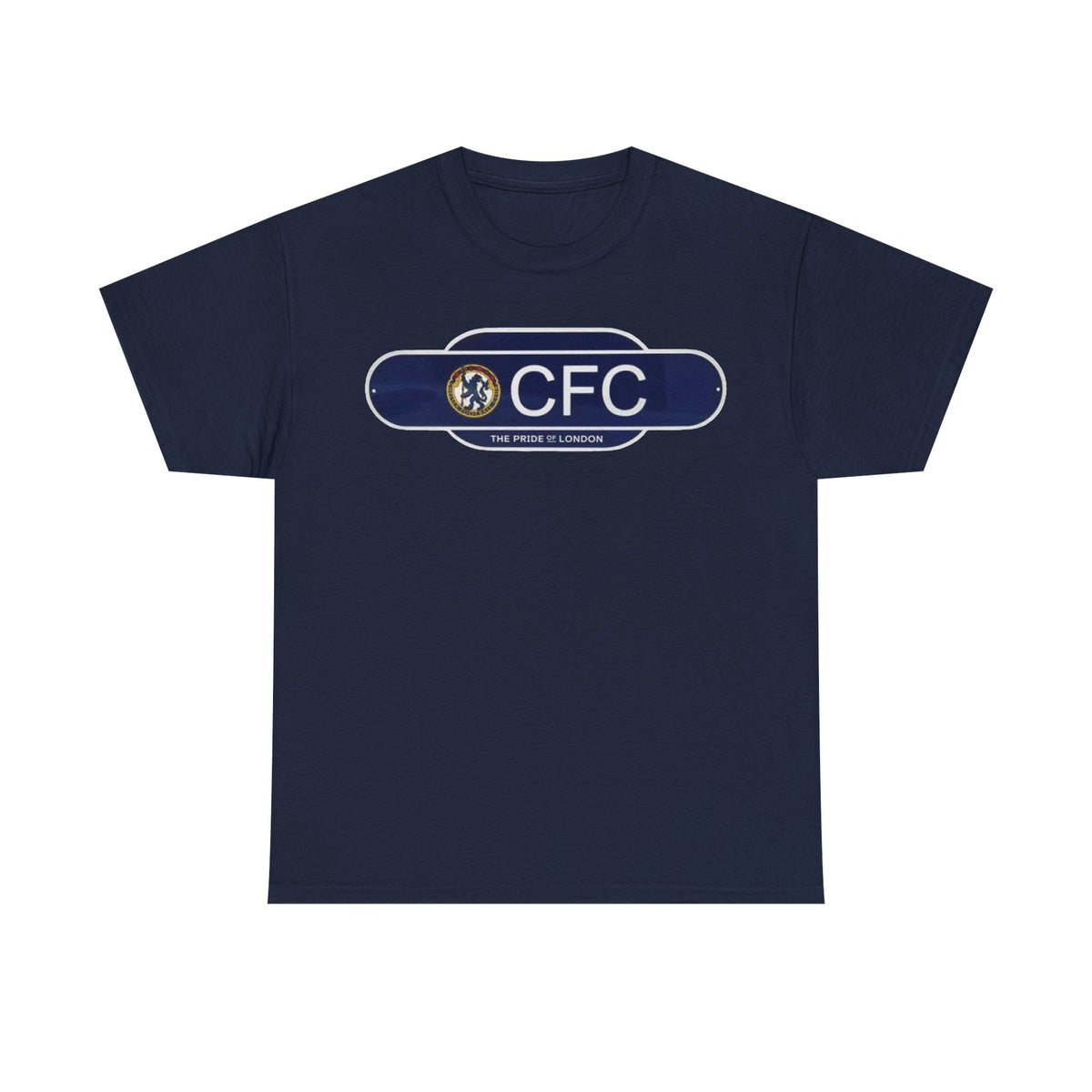 Chelsea Railway Sign Crest Logo T‑Shirt — Retro Football Badge Tee