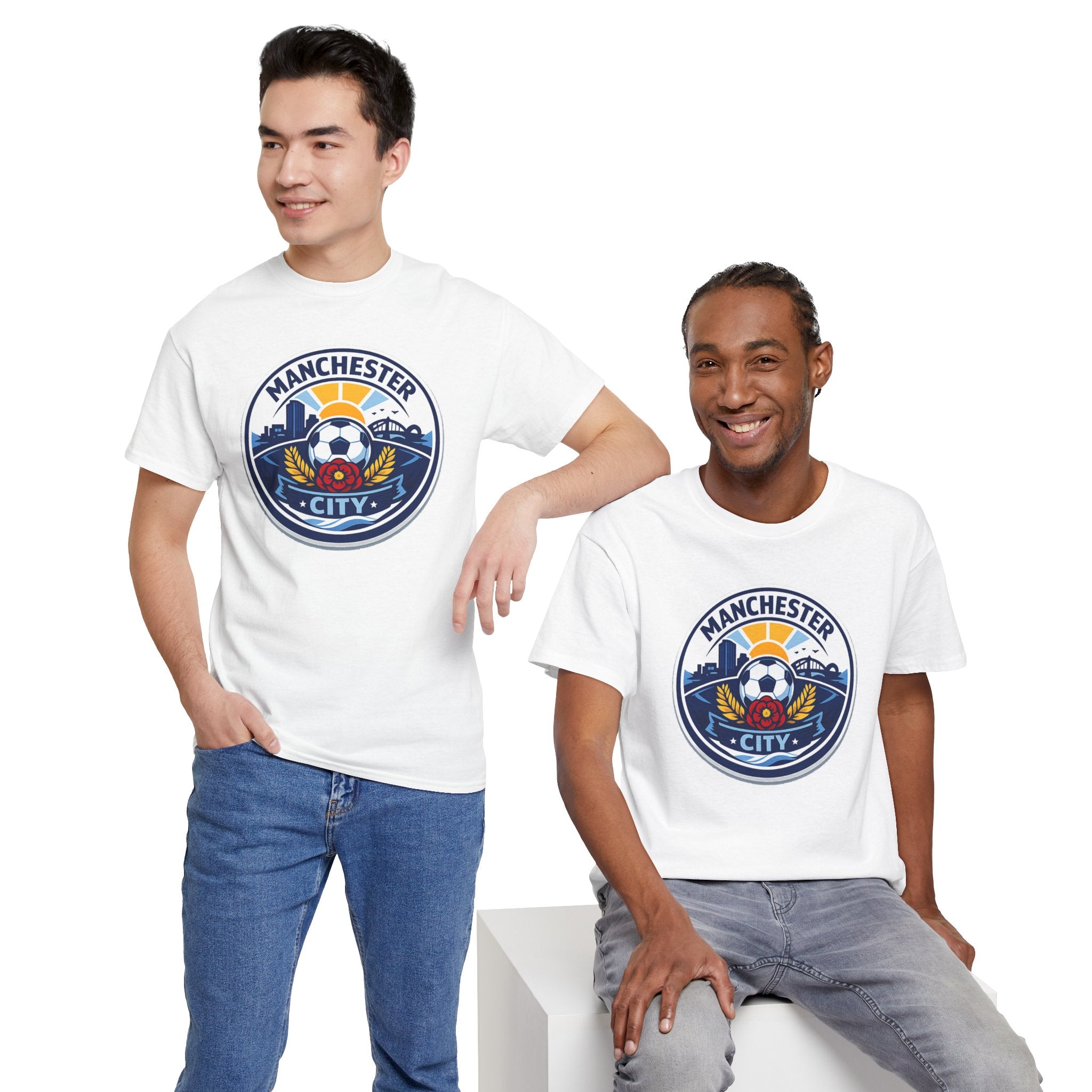 Manchester City Unofficial Soccer Logo T-Shirt — Football Fan Tee