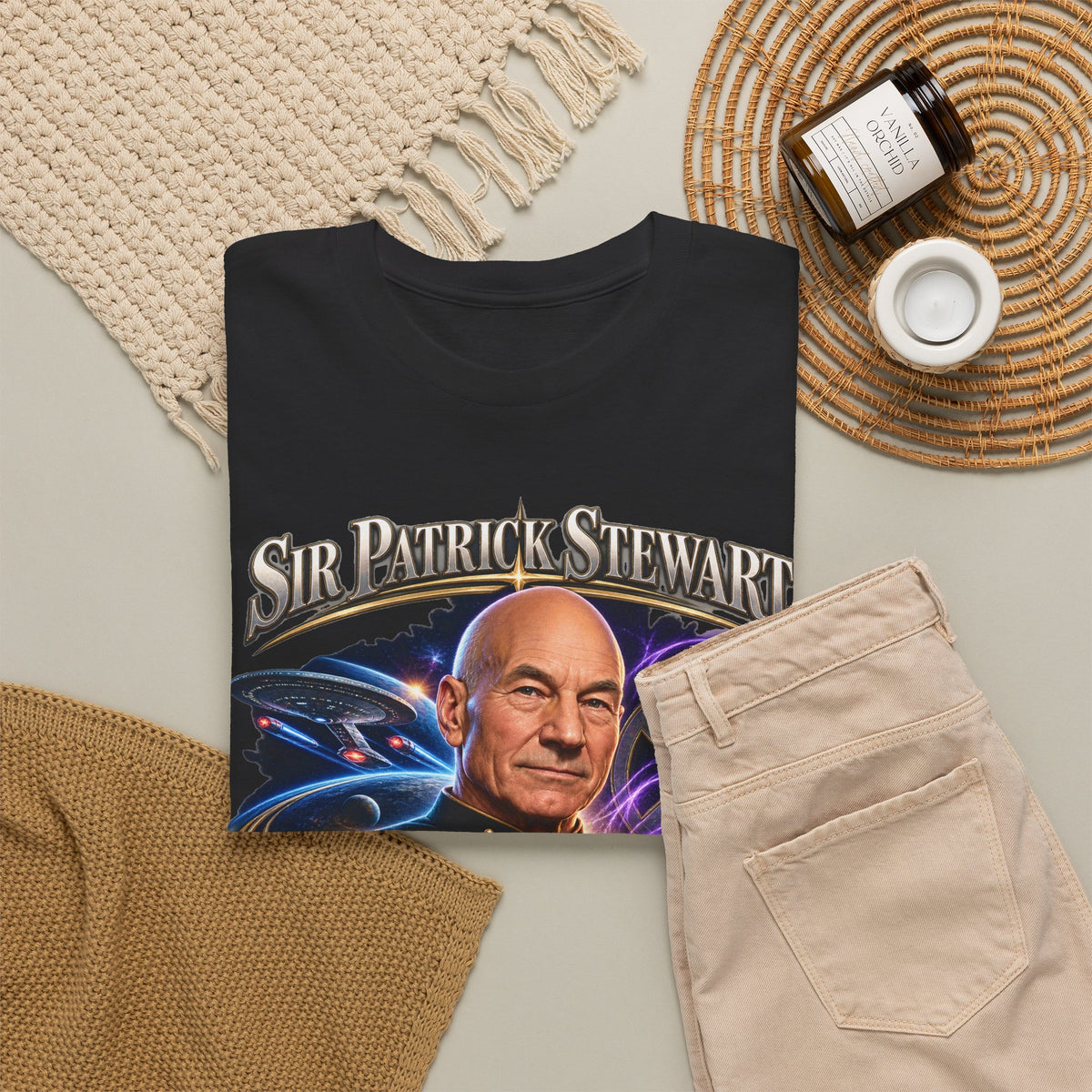 Sir Patrick Stewart Unisex Heavy Cotton Tee