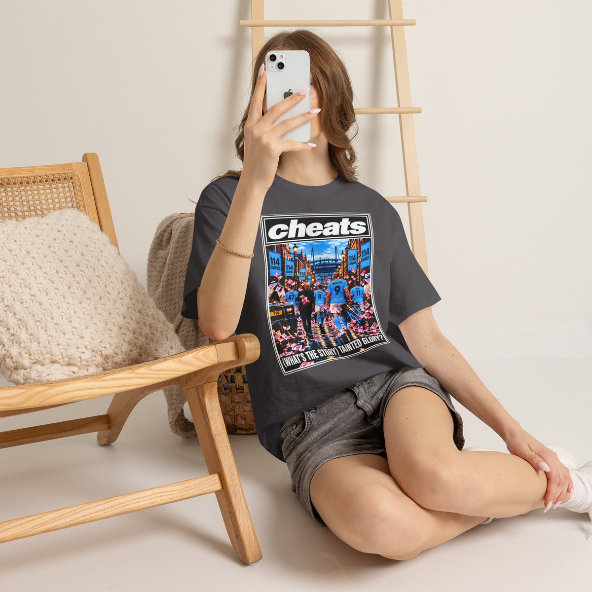 Cheats “What’s the Story? Tainted Glory?” Sports Graphic Cotton T-Shirt