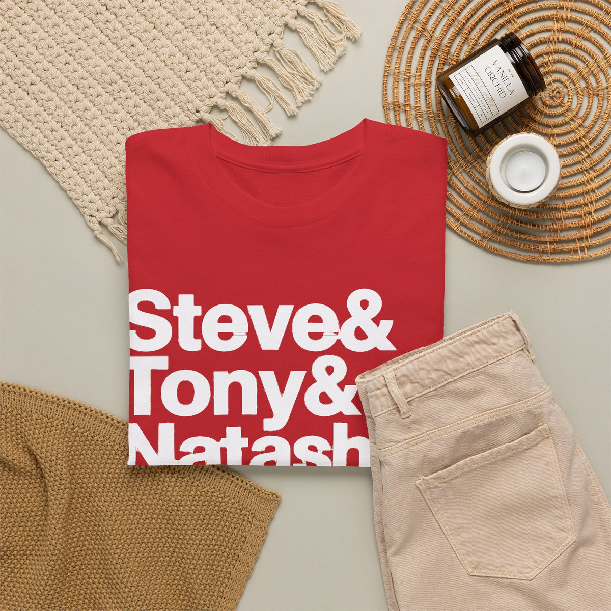 Avenger Names T-Shirt — Steve & Tony & Natasha & Bruce & Clint & Thor Tee