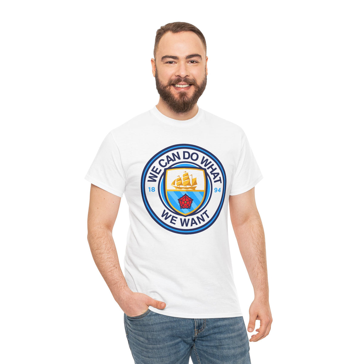 We Can Do What We Want Manchester  City Graphic Cotton T-Shirt