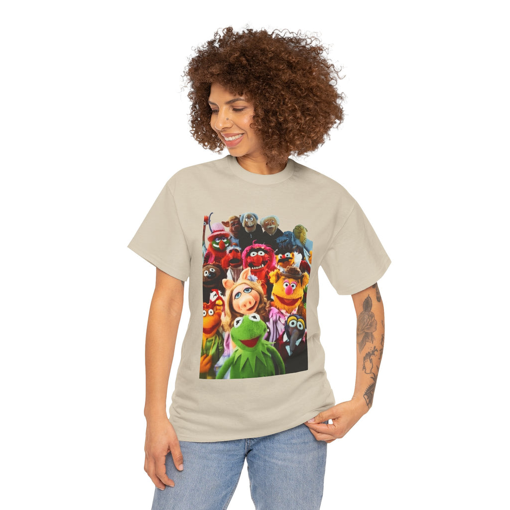Muppets Puppet Ensemble Graphic Tee — Fun Family Cartoon Shirt
