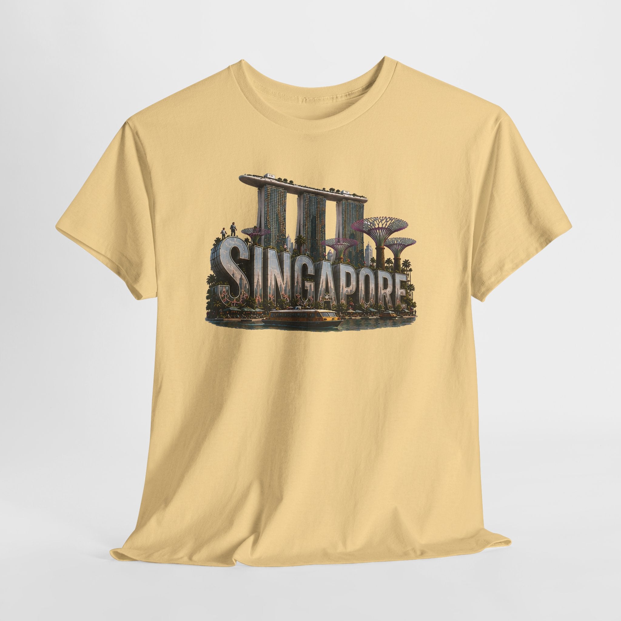 Singapore Skyline T-Shirt — Marina Bay Sands & Supertree Graphic Tee