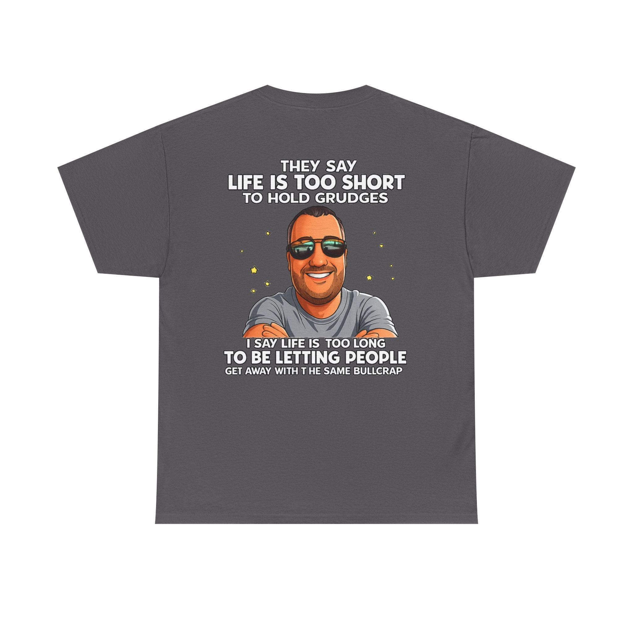 Graphic Tee — “Life Is Too Short” Funny Retro Portrait T-Shirt