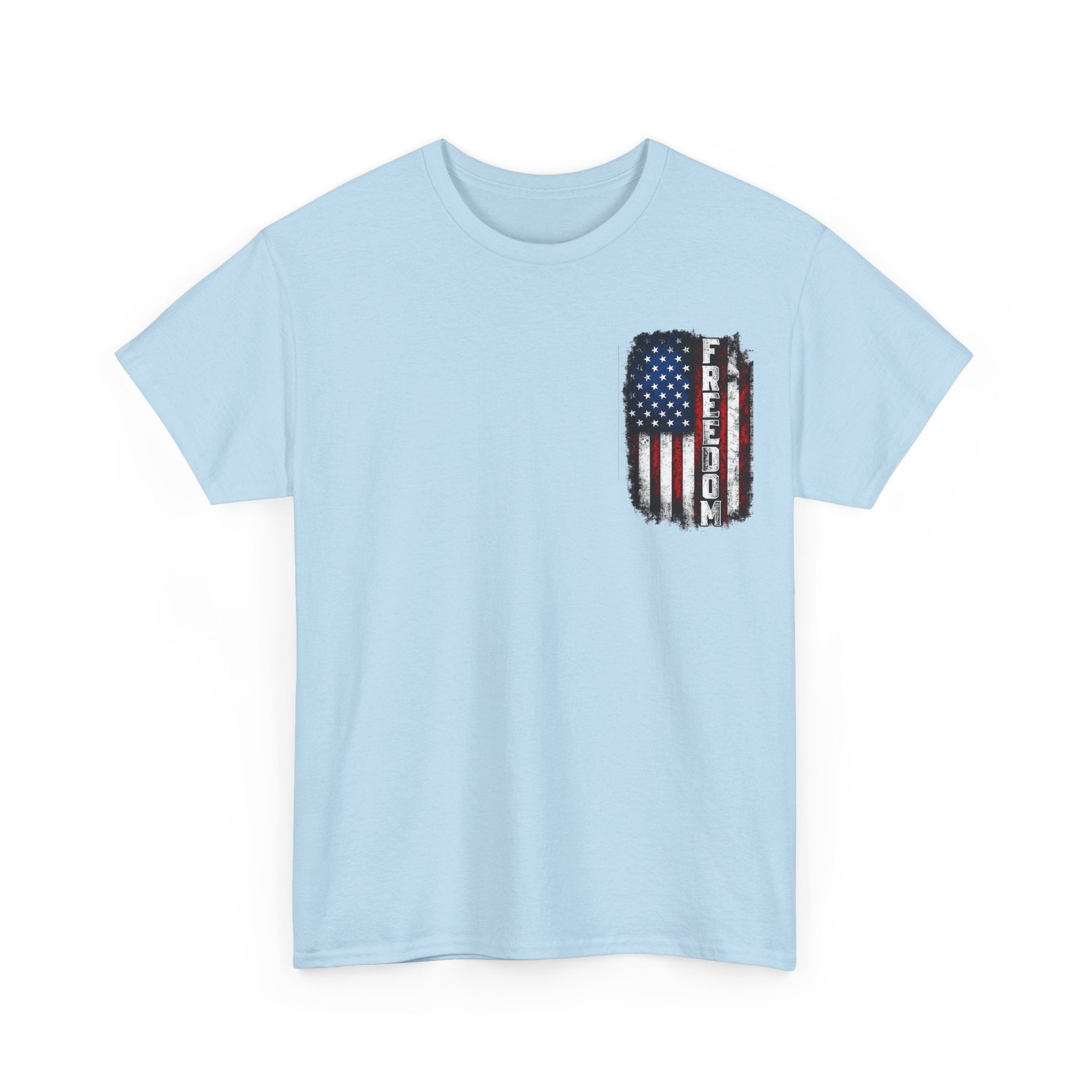 Freedom American Flag T-Shirt — Distressed USA Patriotic Tee