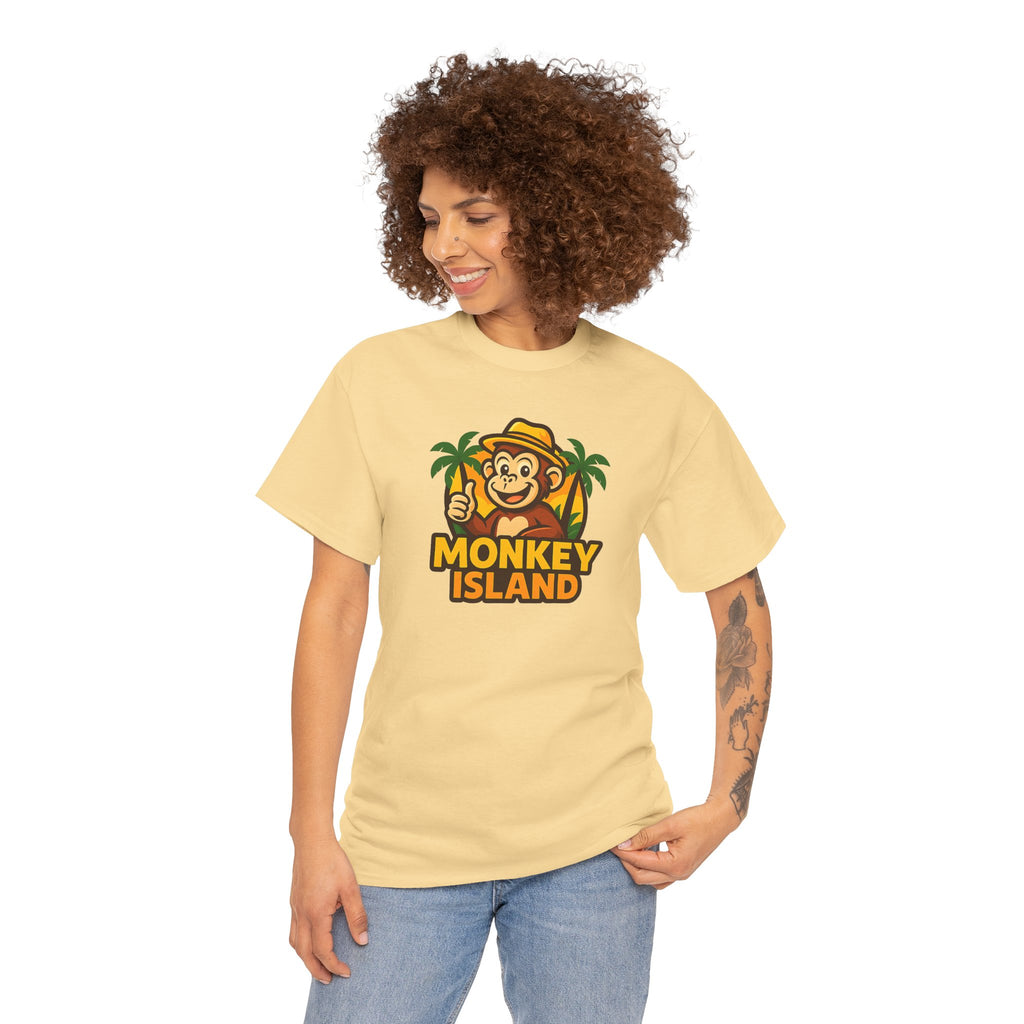 Monkey Island T-Shirt — Cute Tropical Monkey Logo Tee