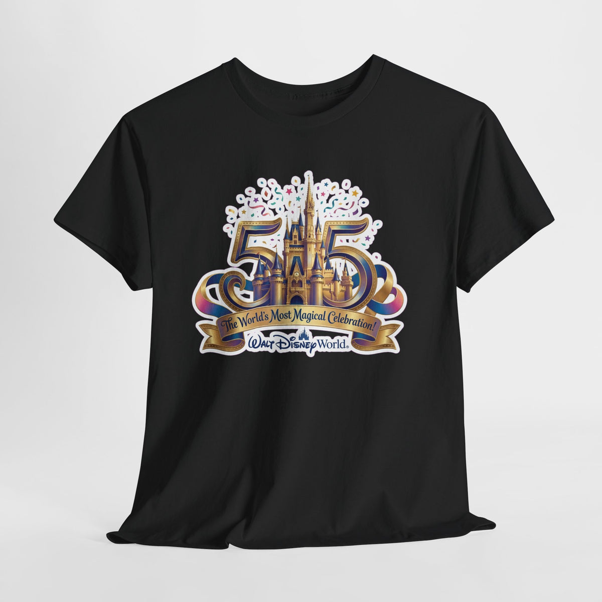 Disney World 50th Anniversary Castle Tee — 'The World's Most Magical Celebration' Souvenir T-Shirt