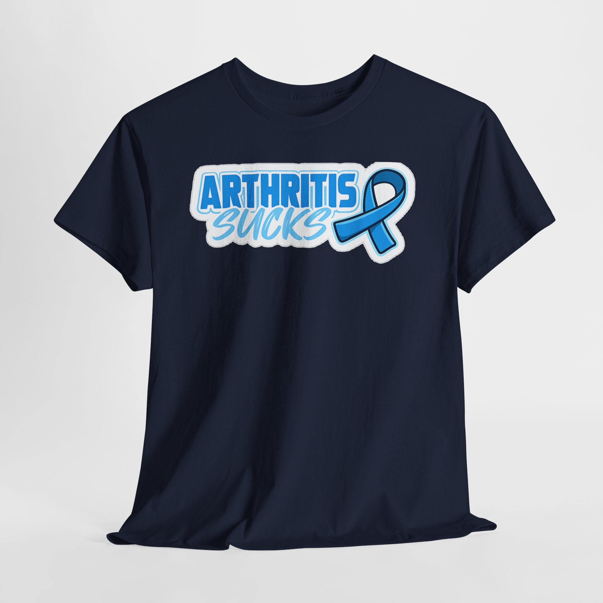 Arthritis Sucks T-Shirt with Awareness Ribbon — Arthritis Support Tee
