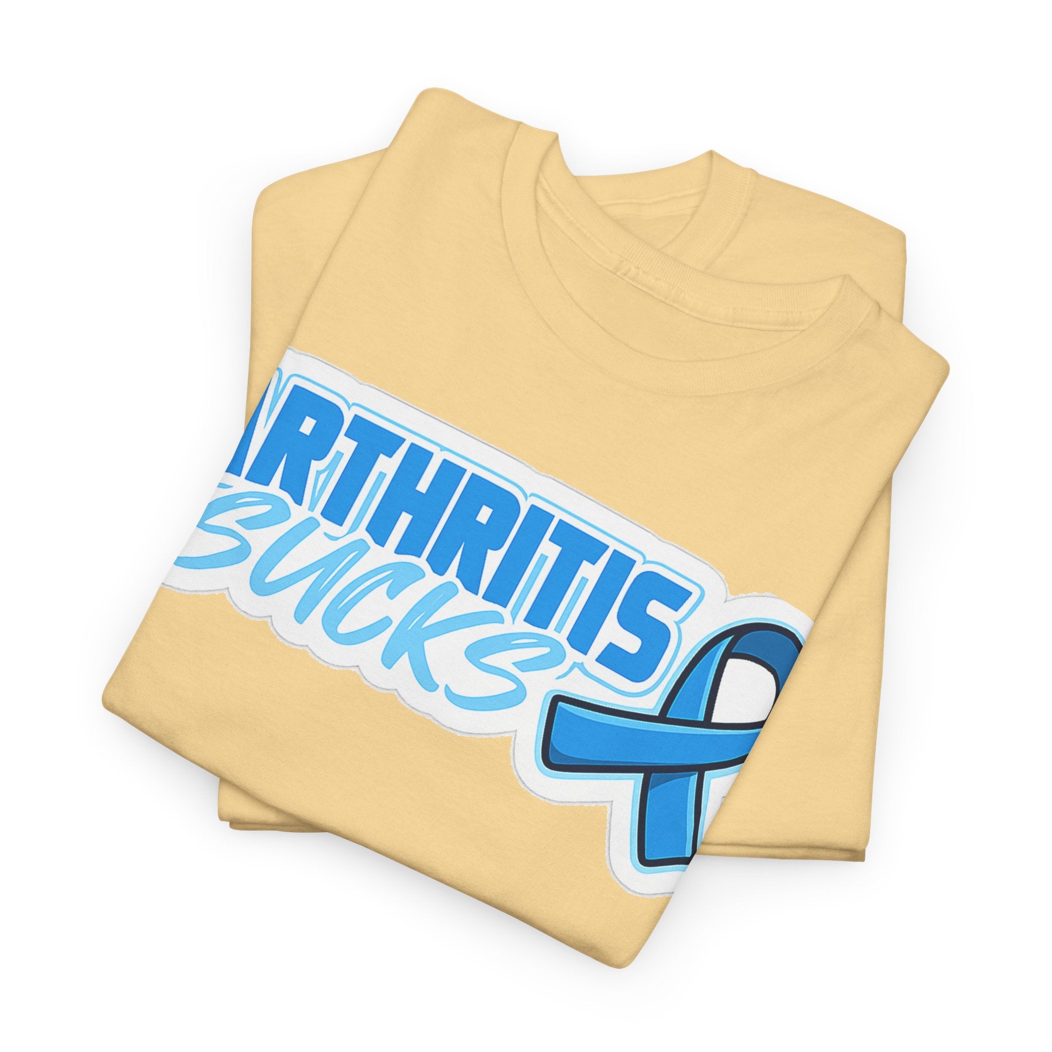 Arthritis Sucks T-Shirt with Awareness Ribbon — Arthritis Support Tee
