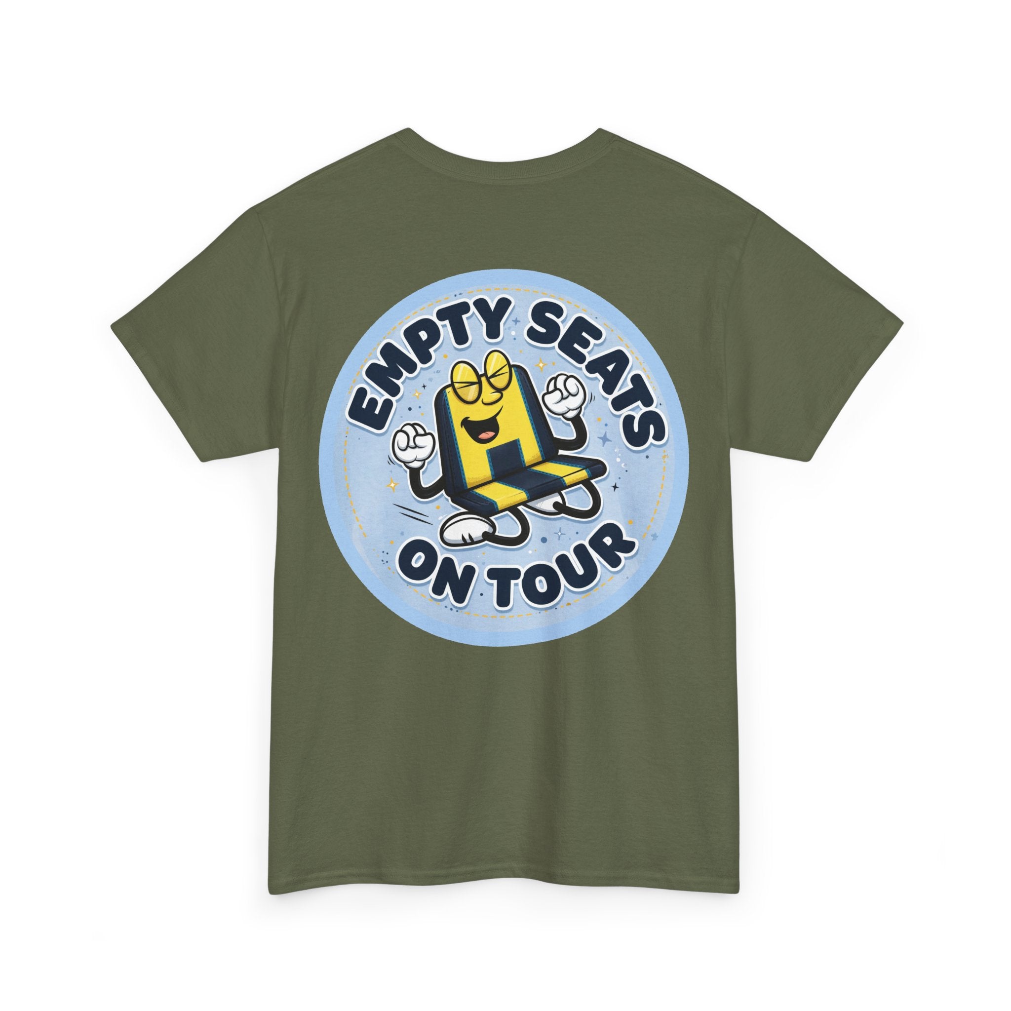 Manchester City T‑Shirt — "Empty Seats On Tour" Cartoon Seat Graphic Tee