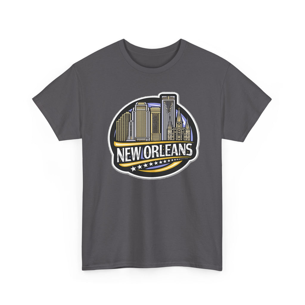 New Orleans Skyline Cotton T-Shirt — City Badge Tee