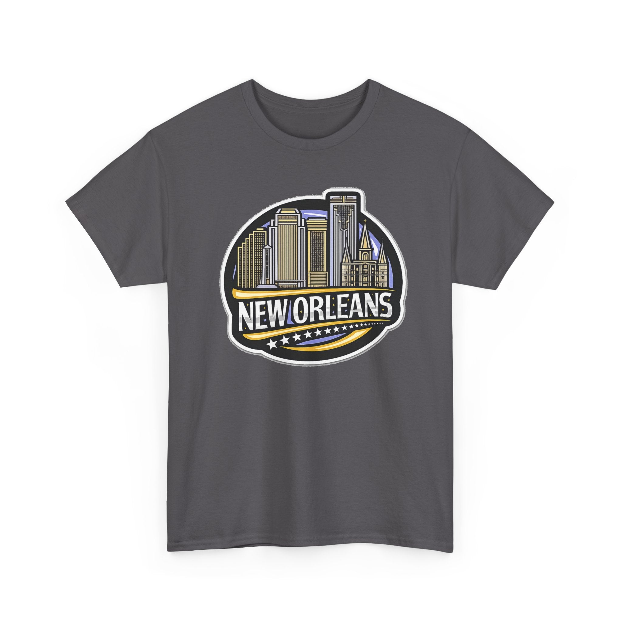 New Orleans Skyline Cotton T-Shirt — City Badge Tee