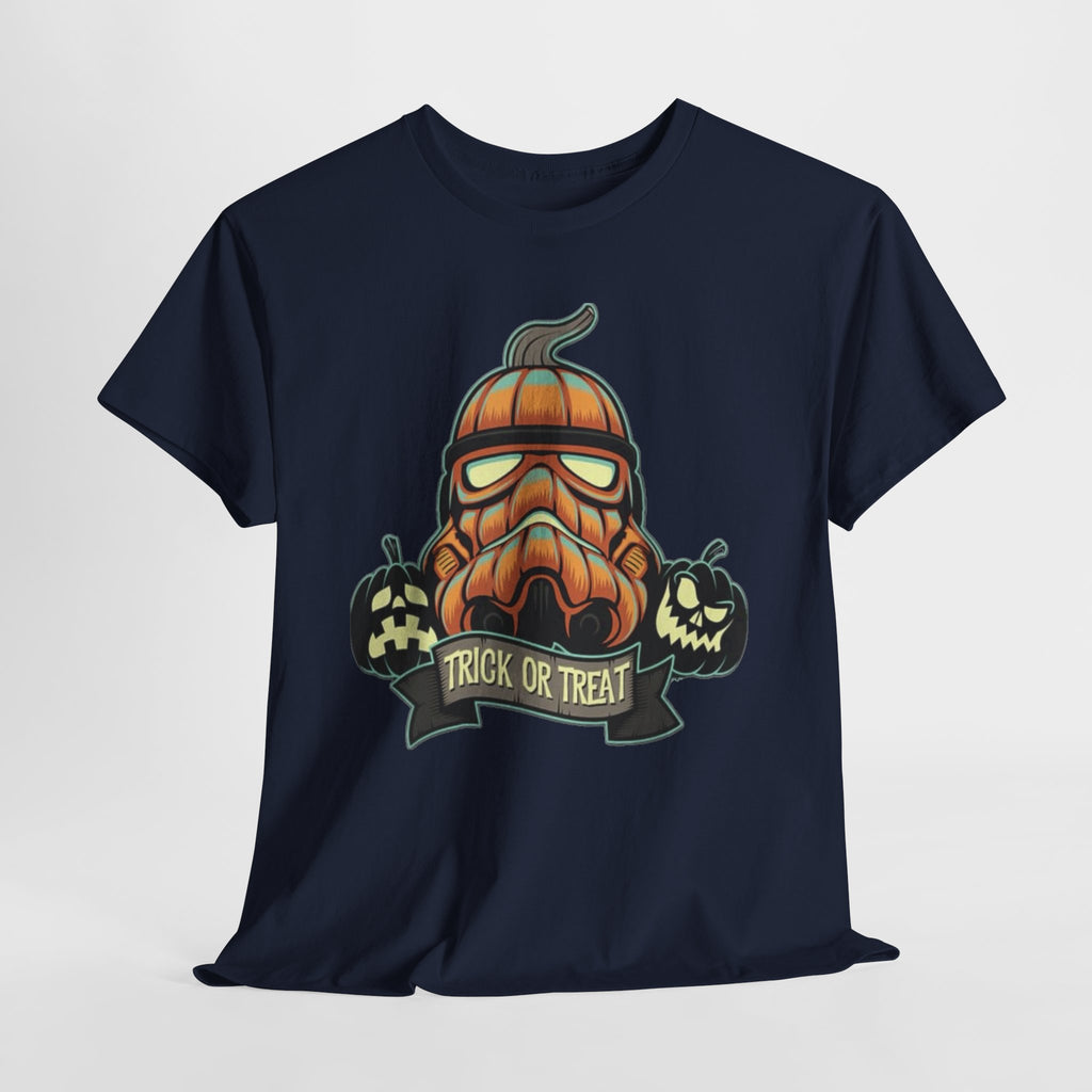 Halloween Pumpkin Mask T-Shirt — Trick or Treat Graphic Tee