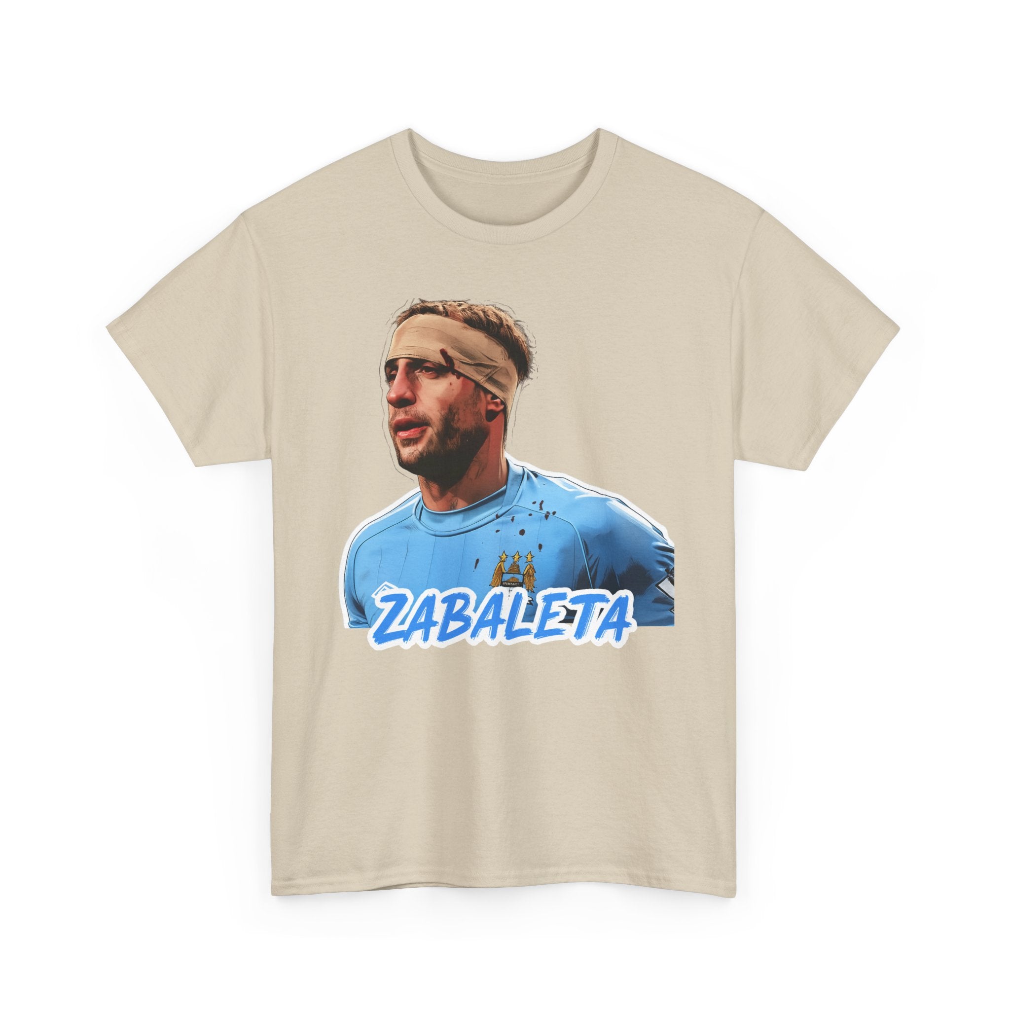 Zabaleta Manchester City Fan Tee — Retro Player Portrait Soccer T‑Shirt
