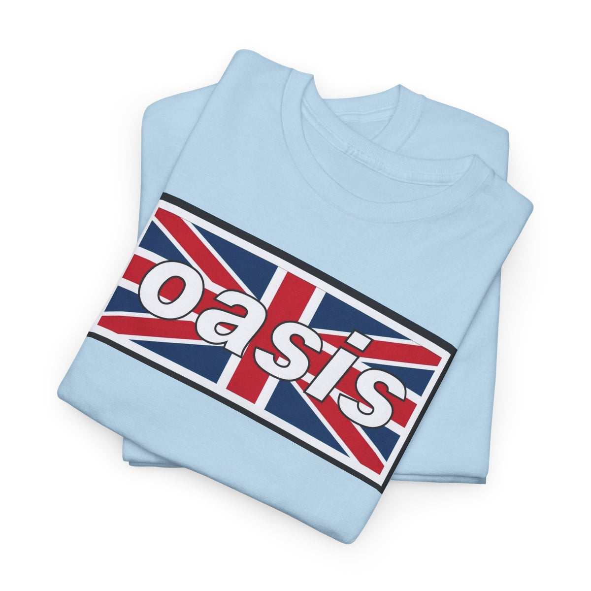 Oasis Union Jack Tee — British Rock Band Vintage-Inspired T-Shirt