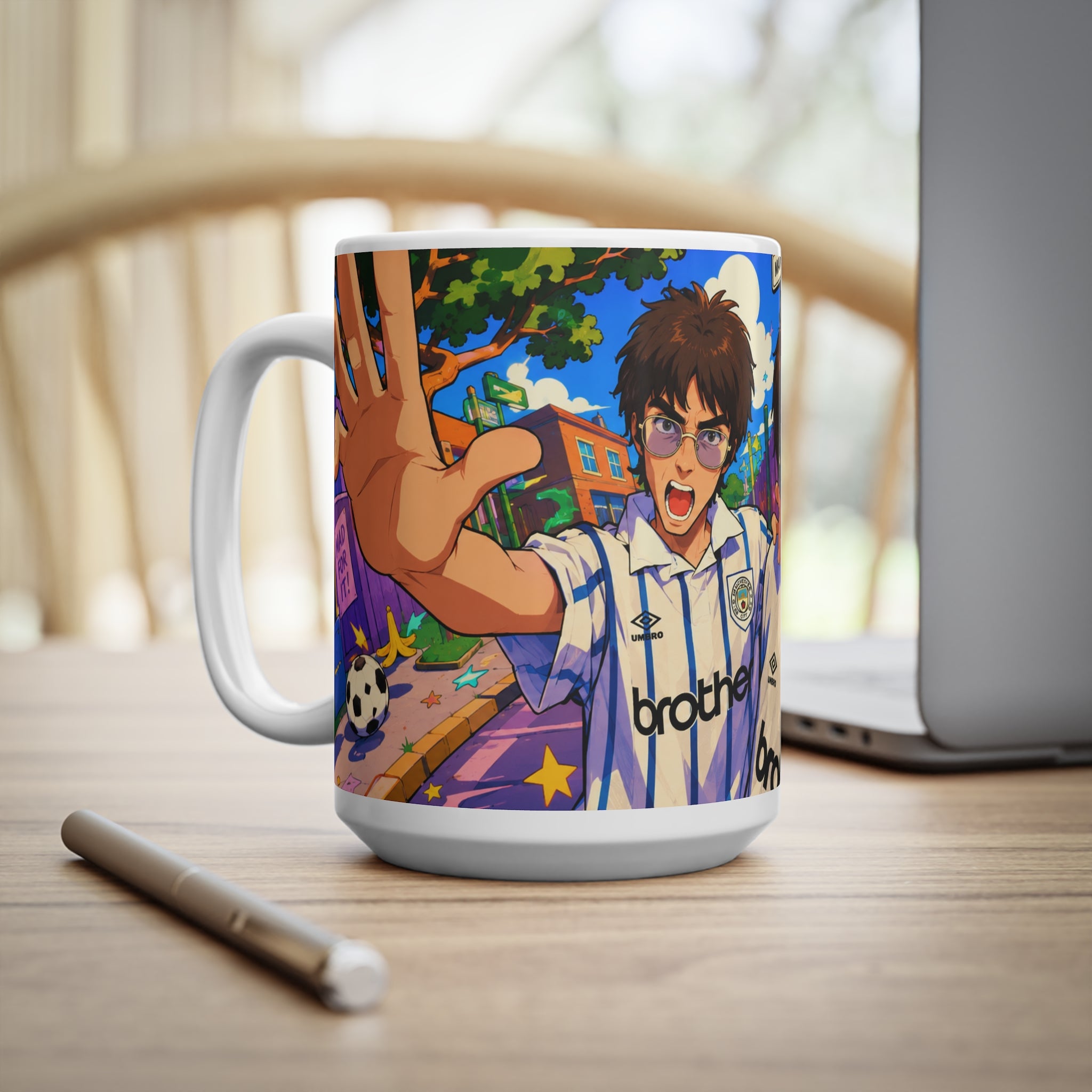 Oasis Noel & Liam Anime Ceramic Coffee Cup