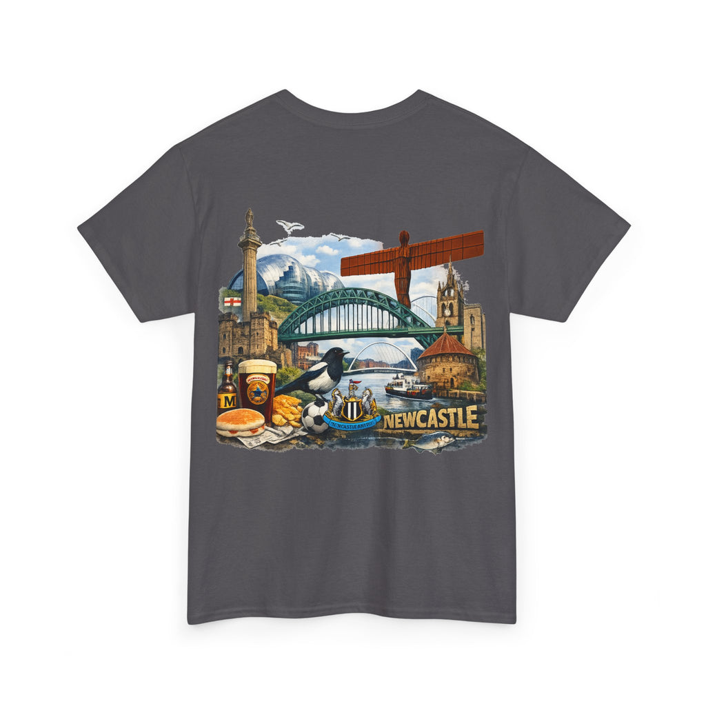 Newcastle Upon Tyne Landmark Tee — Vintage Cityscape T-Shirt