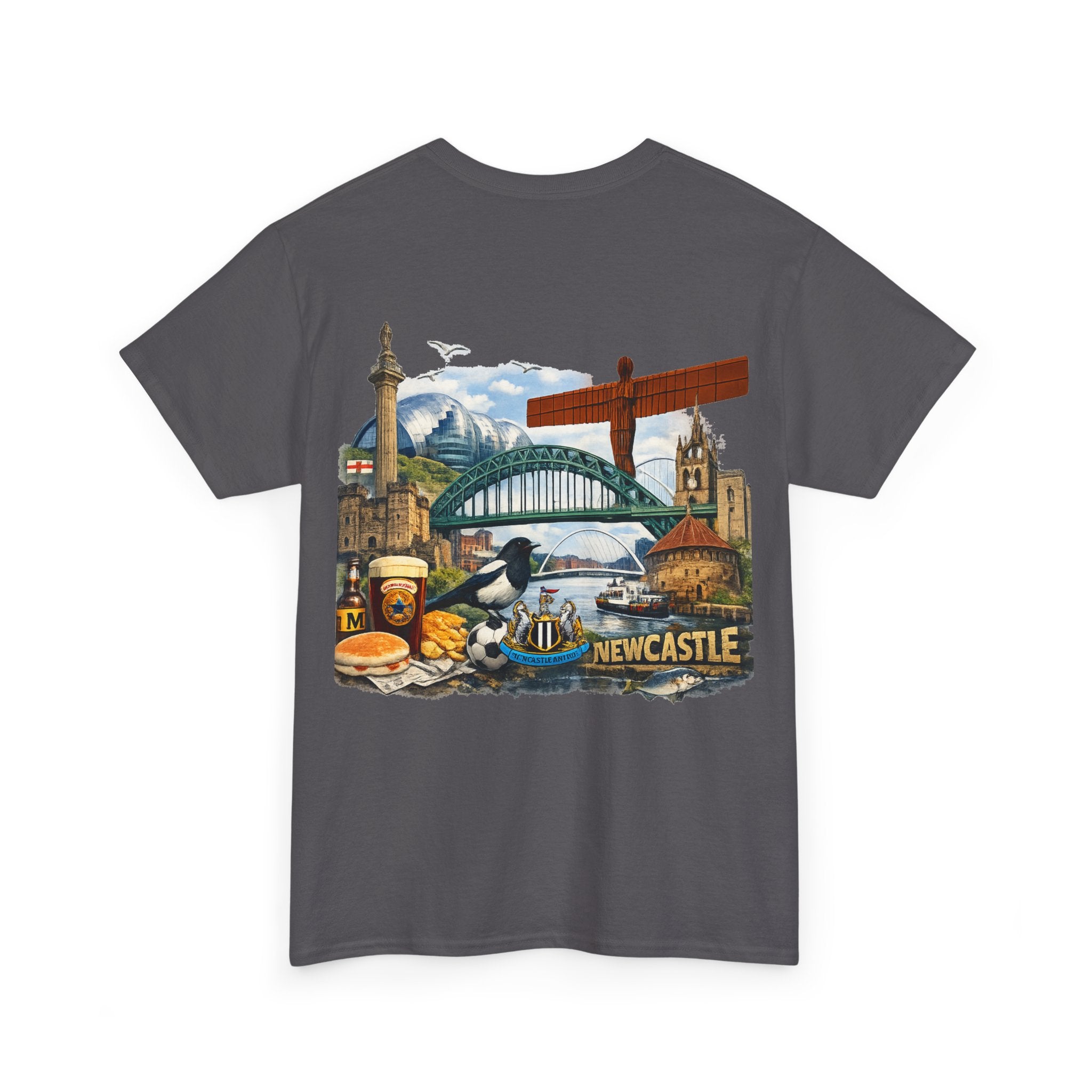 Newcastle Upon Tyne Landmark Tee — Vintage Cityscape T-Shirt