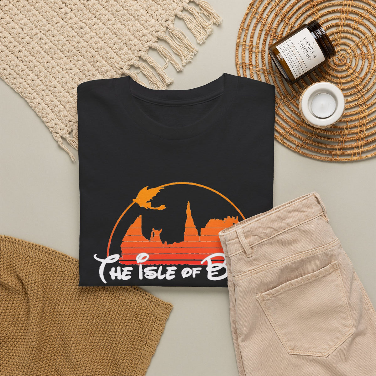 Isle of Berk Graphic T-Shirt — Viking Dragon Sunset Tee