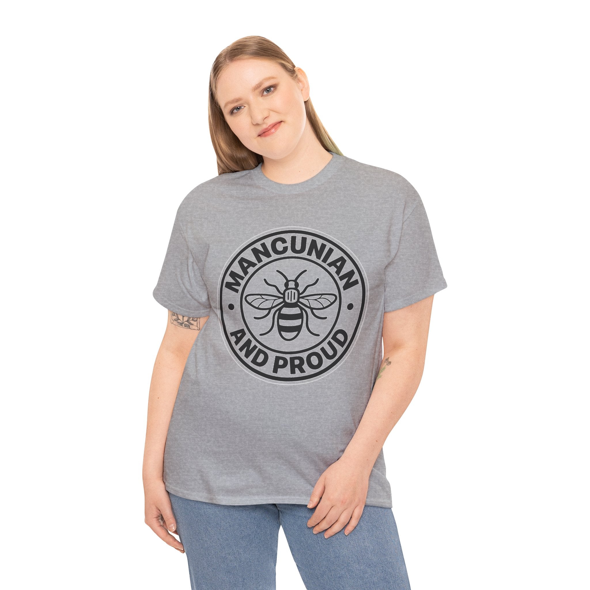 Manchester Bee 'Mancunian and Proud' Cotton T-Shirt