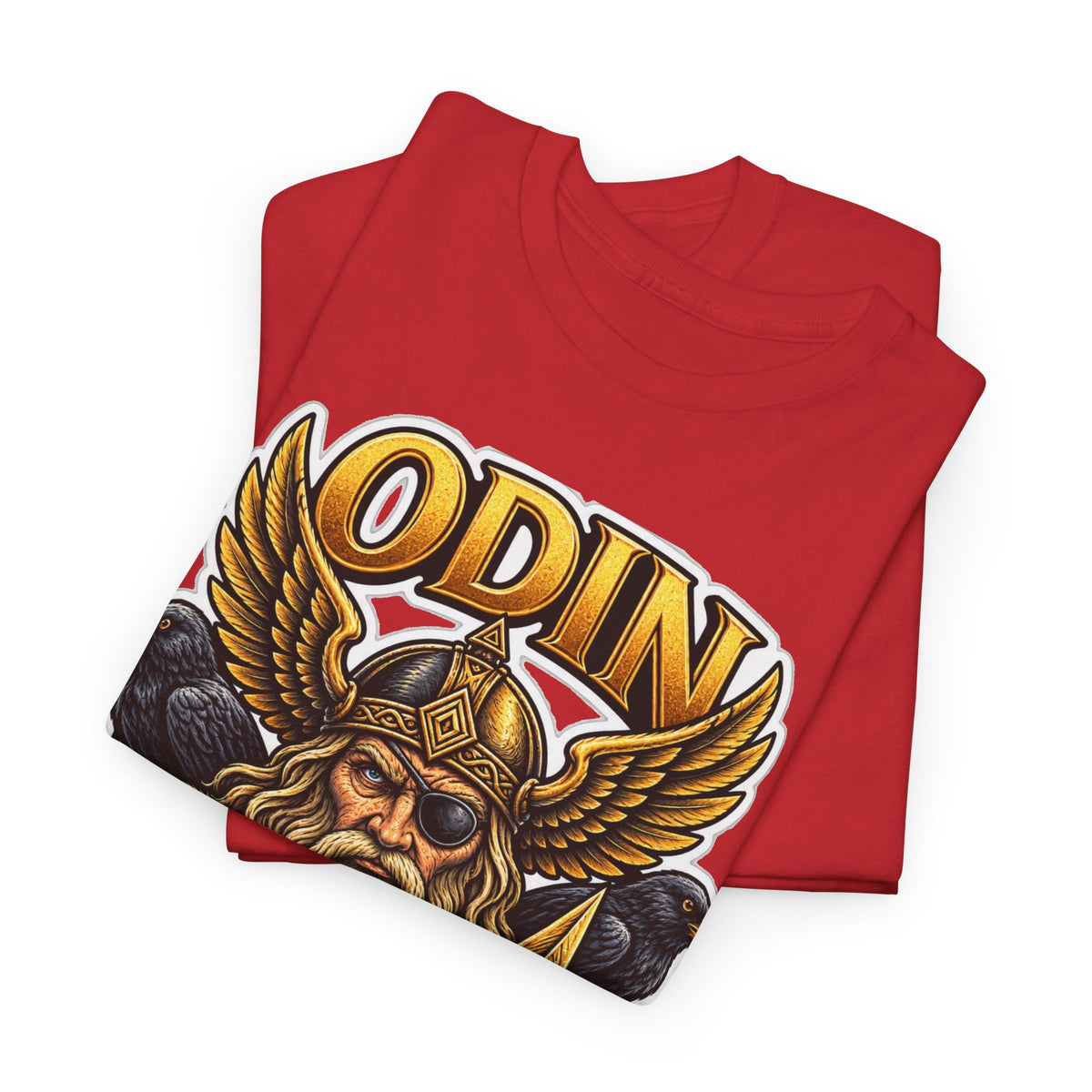 Odin Viking Cotton T-Shirt — Norse God Graphic Tee