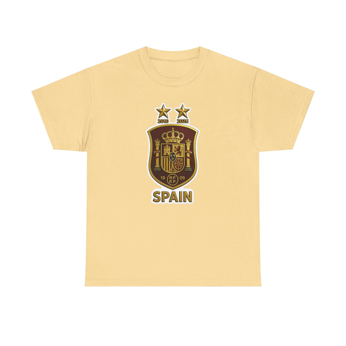 Spain Crest T-Shirt — Vintage Spanish Soccer Shield Tee