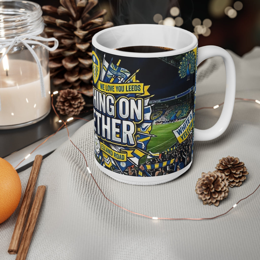 Leeds United 'Marching On Together' Ceramic Coffee Mug (11oz & 15oz)