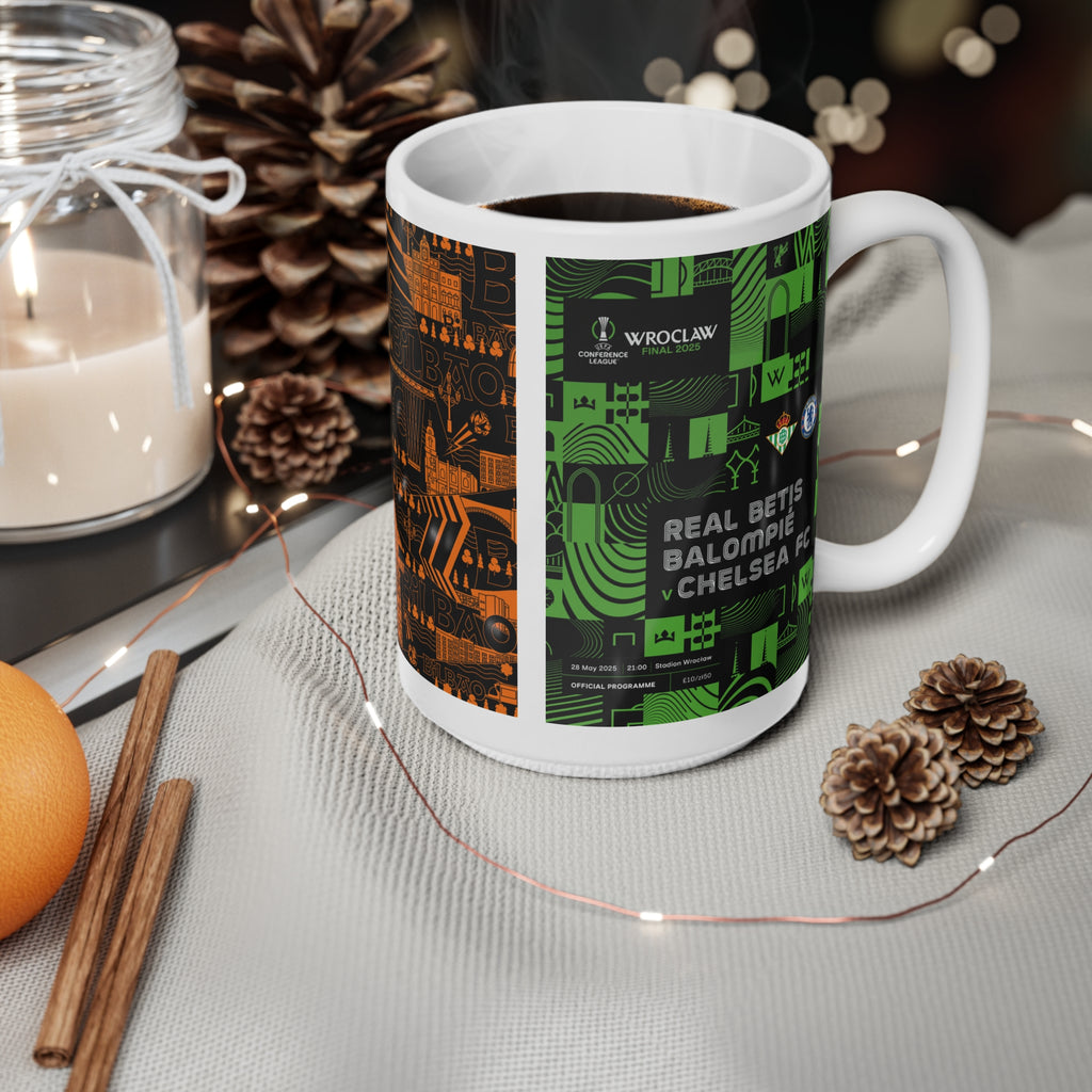 2025 UEFA Finals Programme Covers Inspired Ceramic Coffee Cup (11oz/15oz)