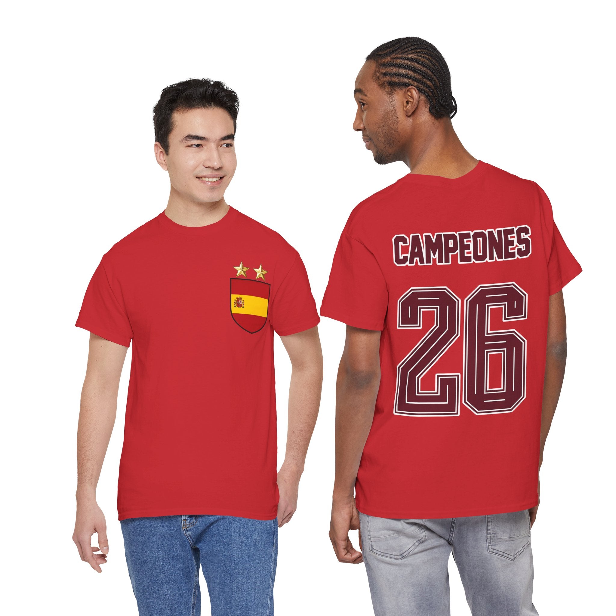 Spain World Champions 'Campeones 26' Cotton T‑Shirt