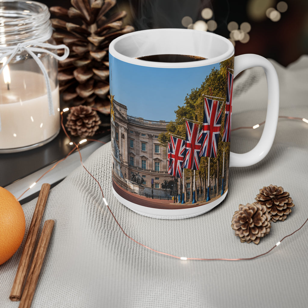 Buckingham Palace Photo Mug – Union Jack London Souvenir Coffee Cup (11oz, 15oz)