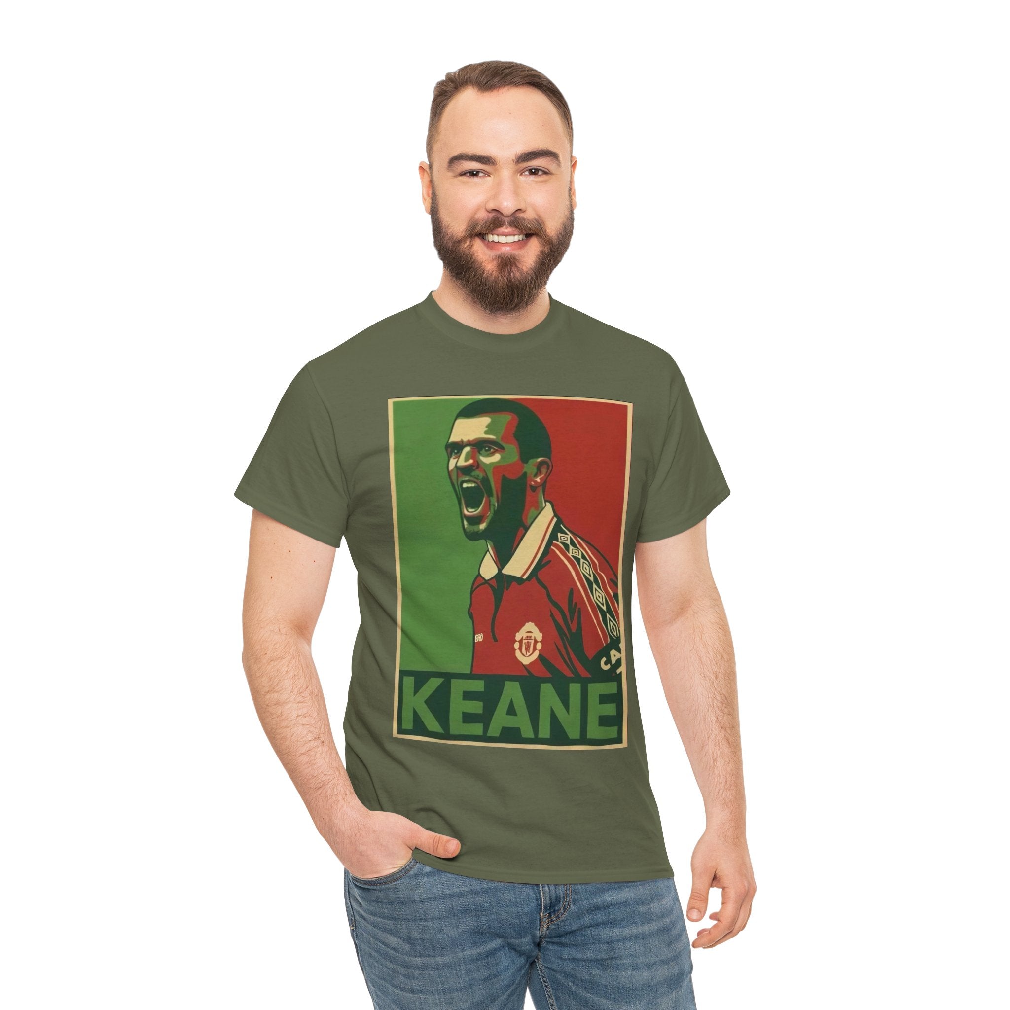 Roy Keane Manchester United Legend Retro Football Tee