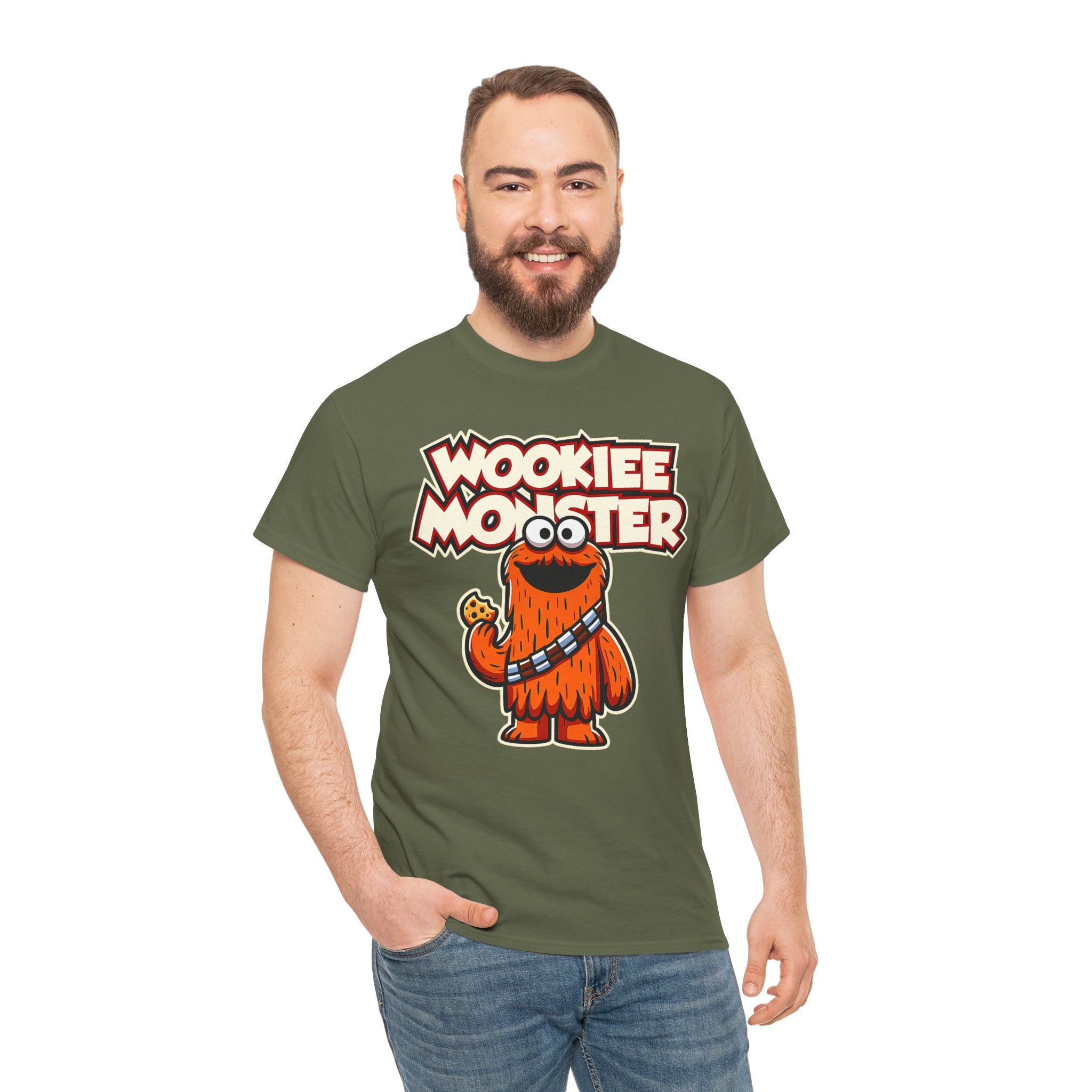 Wookiee Monster Tee - Funny Retro Sci‑Fi Cartoon Shirt