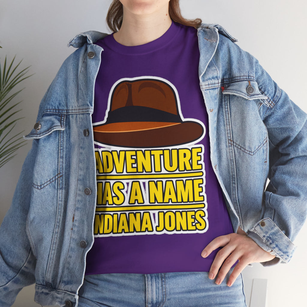 Adventure Has a Name Indiana Jones Graphic Cotton T-Shirt
