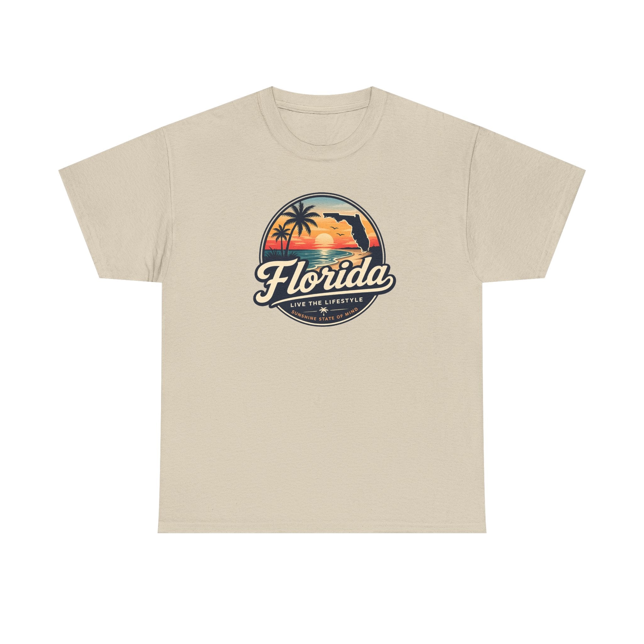 Florida Sunset Tee — Vintage Palm Beach Graphic T-Shirt