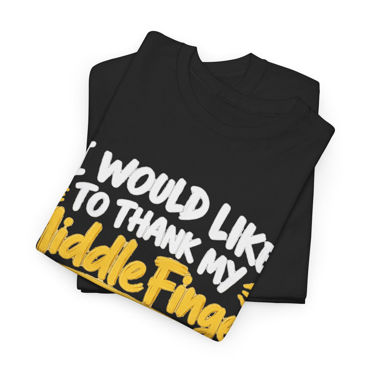 Middle Finger Thank You Tee — Funny Sarcastic Graphic T-Shirt