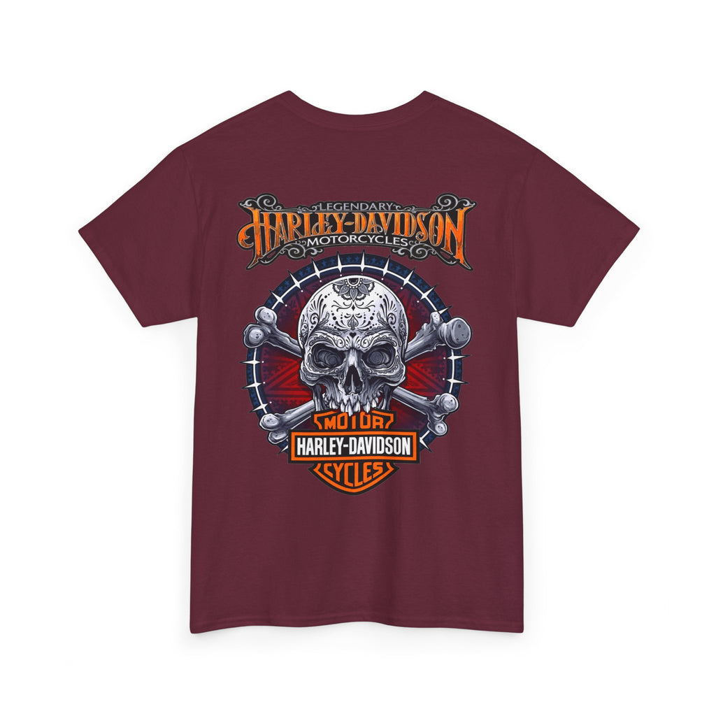 Harley-Davidson Skull Logo Cotton T‑Shirt