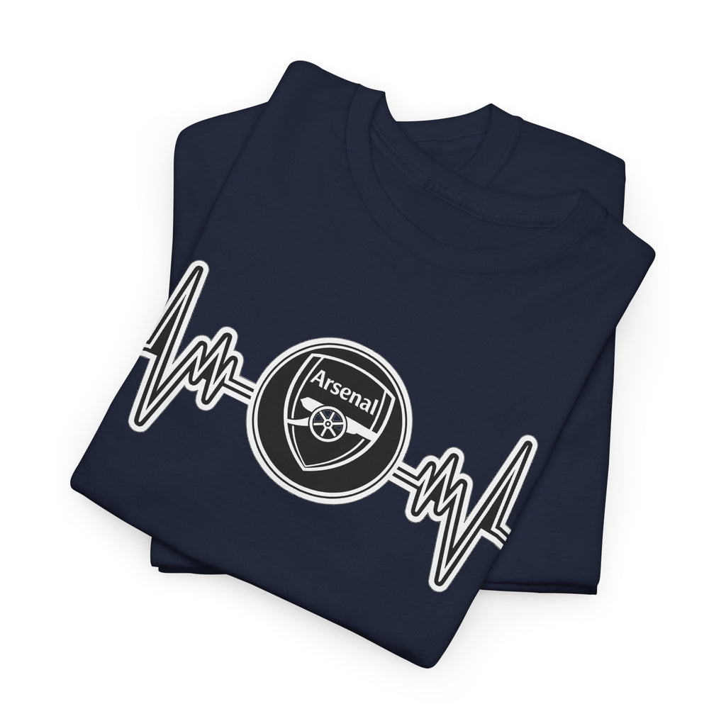 Arsenal Heartbeat T-Shirt — Premier League Fans’ Cotton Tee