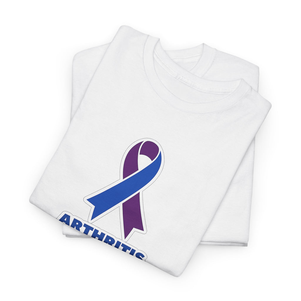 Arthritis Sucks Awareness T-Shirt — Purple & Blue Ribbon Support Tee