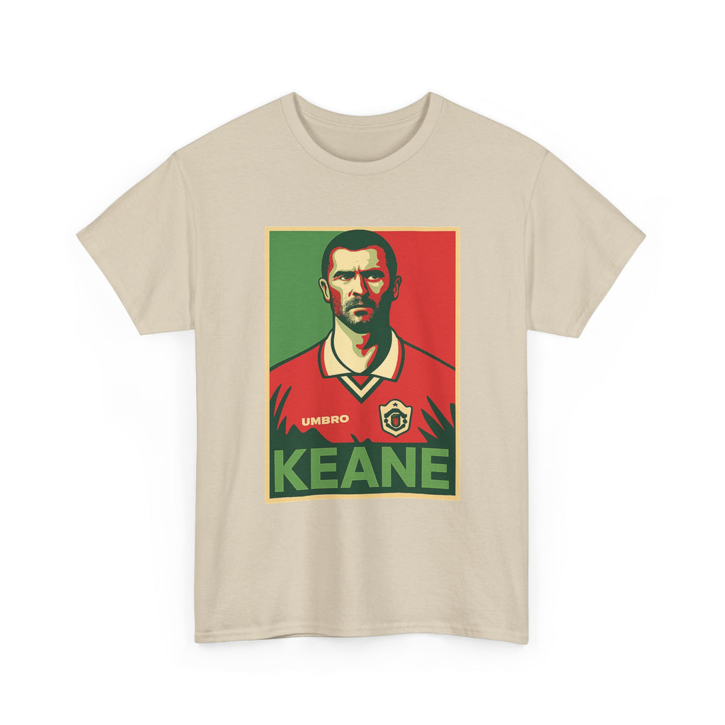 Keane Football Poster Tee — Retro Soccer Jersey Graphic T-Shirt