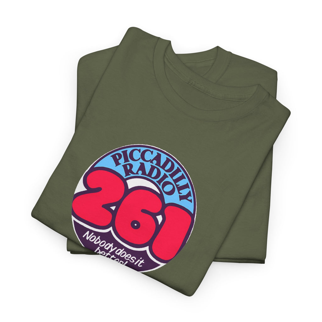 Piccadilly Radio '261' Logo T‑Shirt — Vintage Unofficial Radio Station Graphic Tee