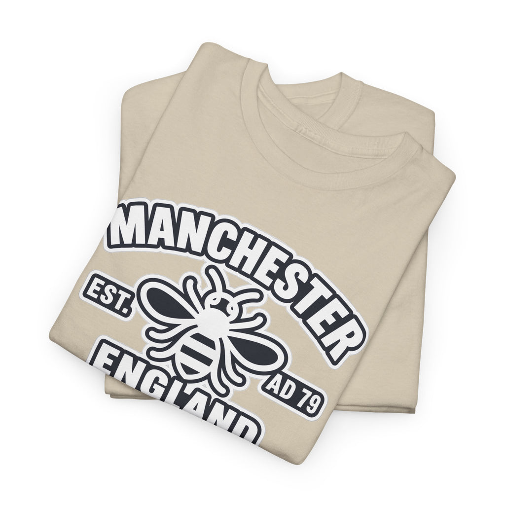 Manchester Bee Cotton T-Shirt – Established 1979 England Graphic Tee