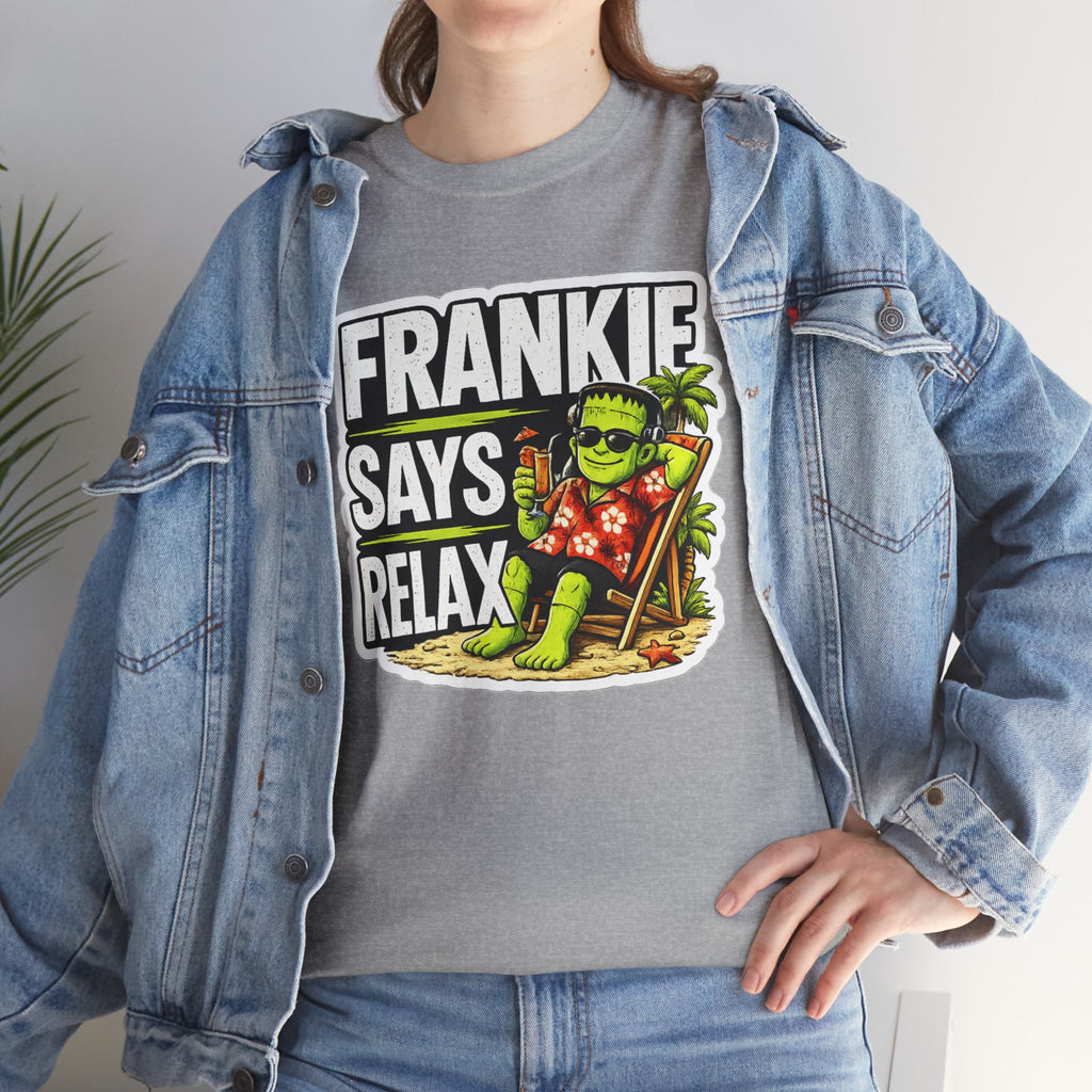 Frankie Says Relax Funny Graphic Cotton T-Shirt
