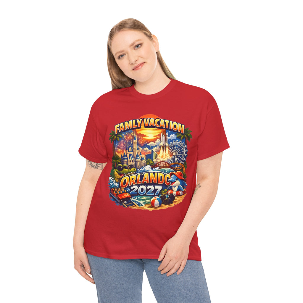 Family Vacation Orlando 2027 T-Shirt — Vintage Theme Park Souvenir Tee