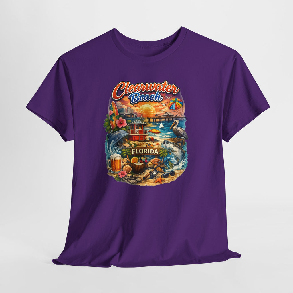 Clearwater Beach Florida Vintage Vacation T-Shirt