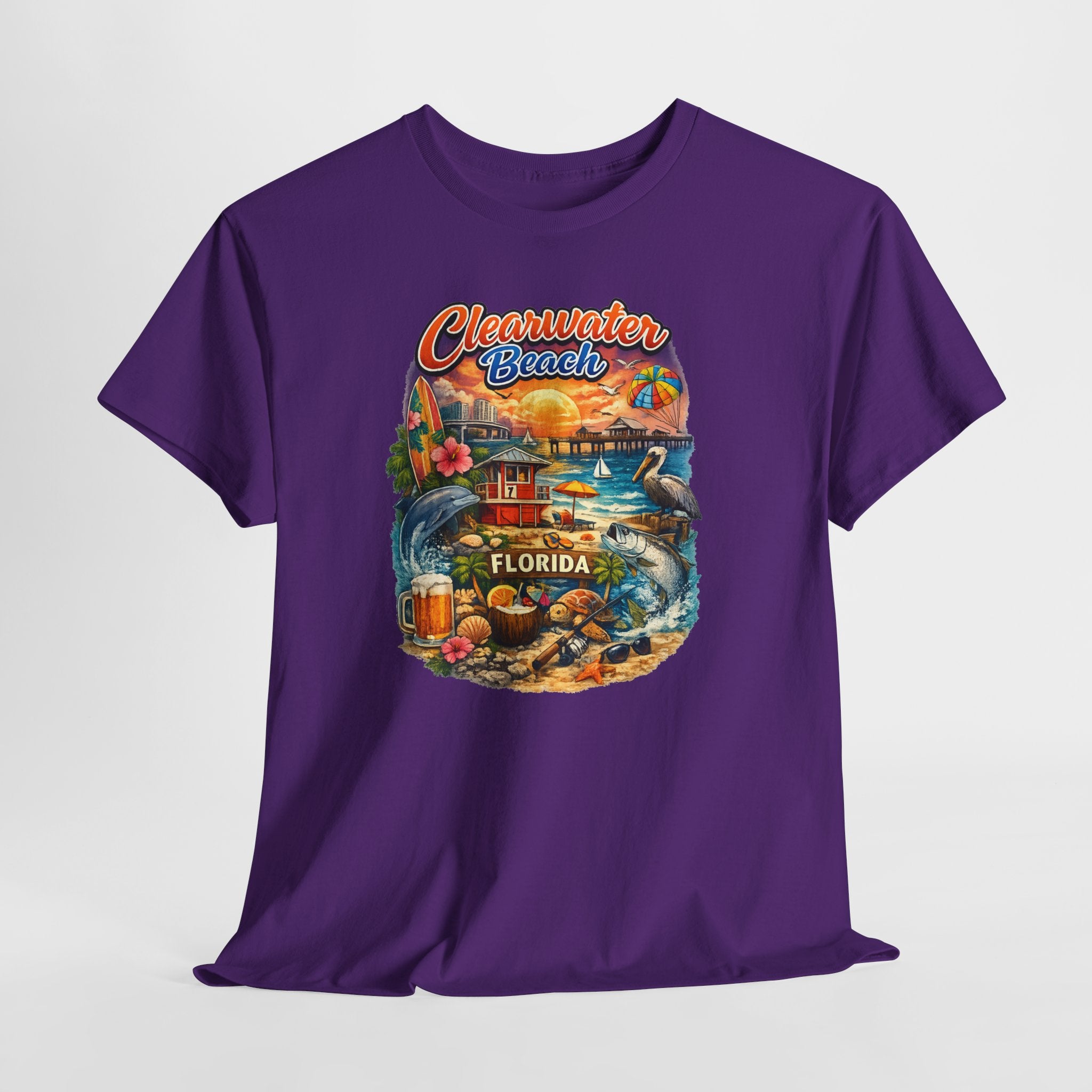 Clearwater Beach Florida Vintage Vacation T-Shirt