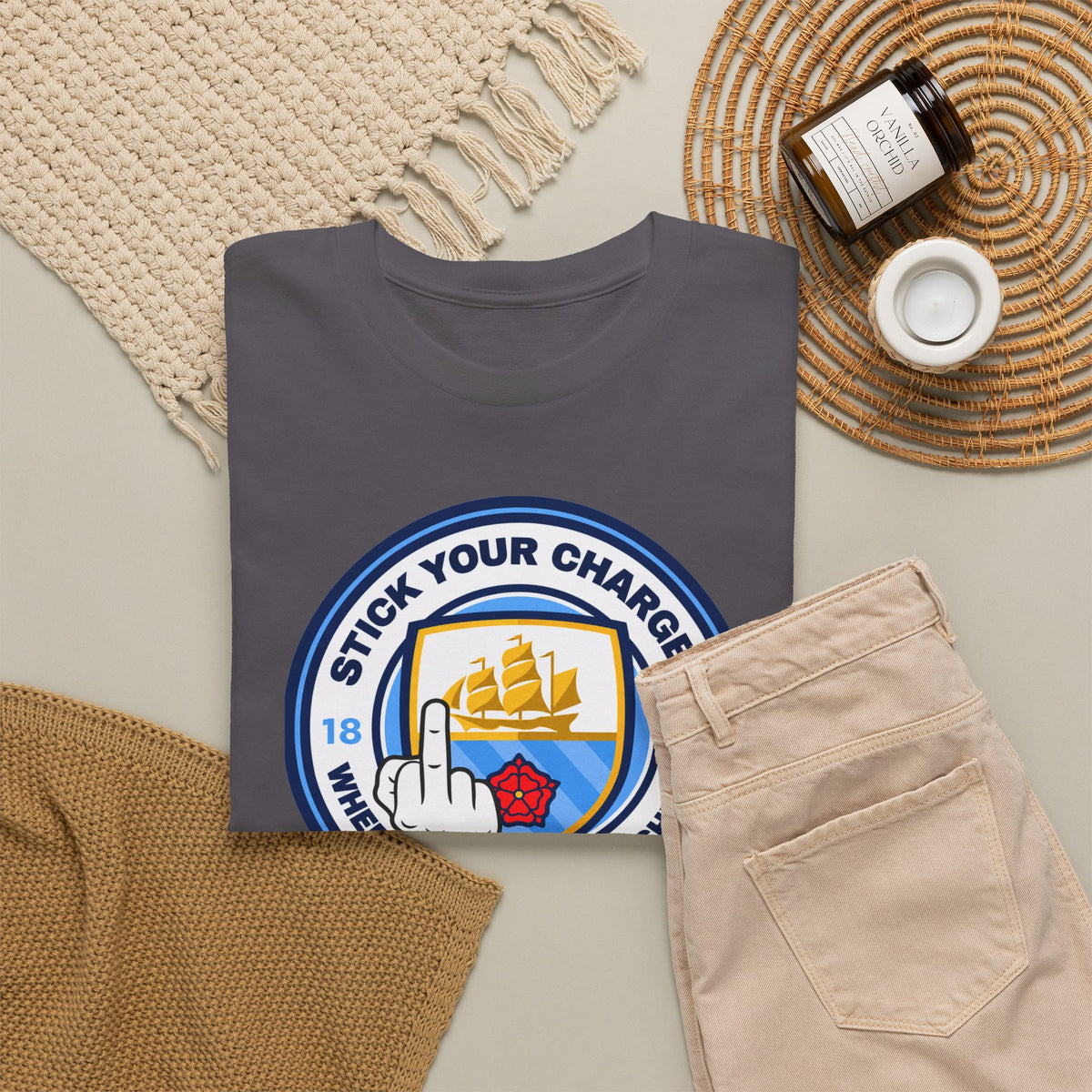 Manchester City "Stick Your Charger Where the Sun Don't Shine" Cotton t-shirt